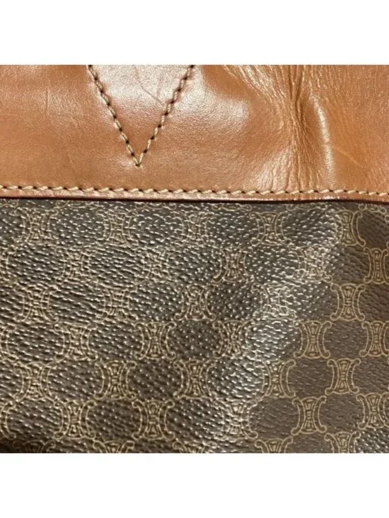 Celine Macadam Pattern Leather Tote - Picture 8 of 9